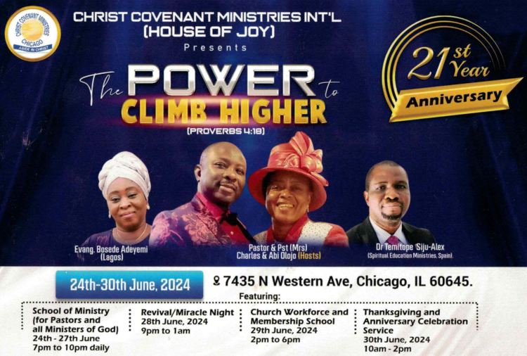 Christ Covenant Ministries Int'l Flyer